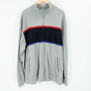 Y2K Reebok Orchard Street Track Jacket Mens 2XL Gray‎ Oversized Streetwear Retro